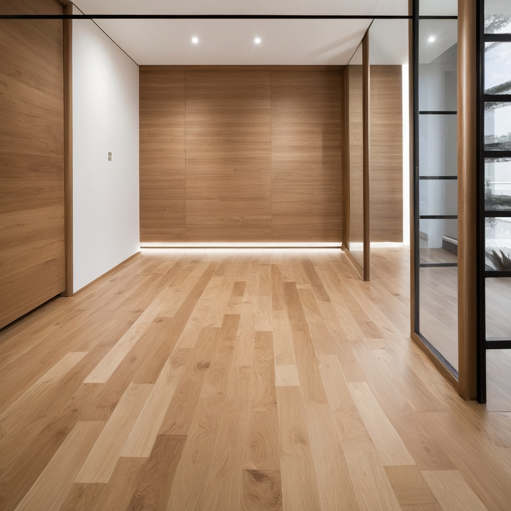Suelos de parquet y puertas con elegancia única